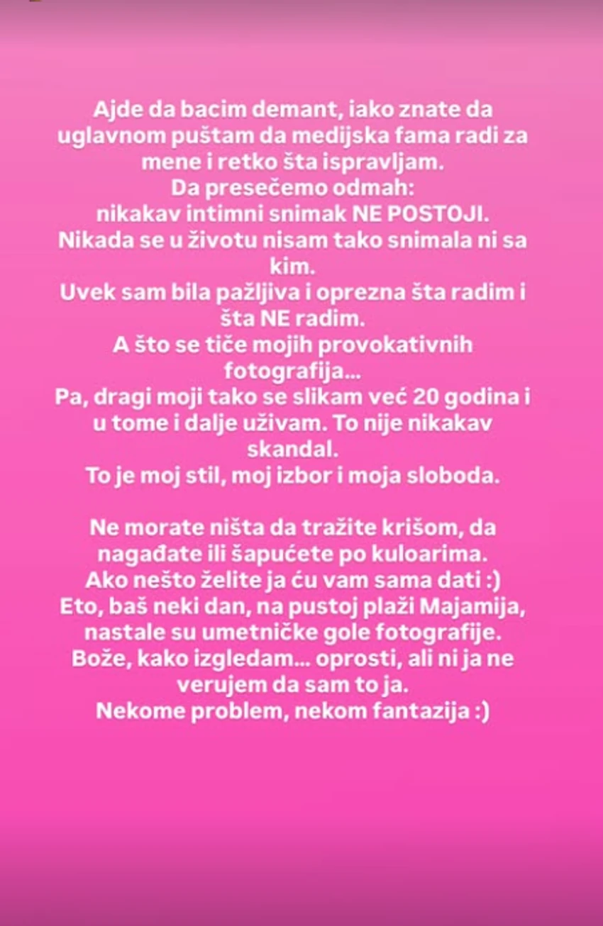 Stanija Dobrojević progovorila o intimnom snimku sa Asminom: "Bila sam pažljiva i oprezna"