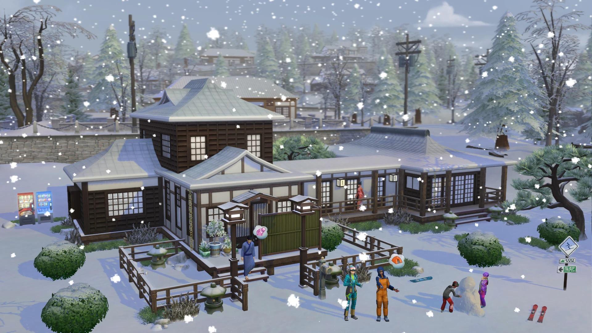 Obrázok z hry The Sims 4: Snowy Escape.