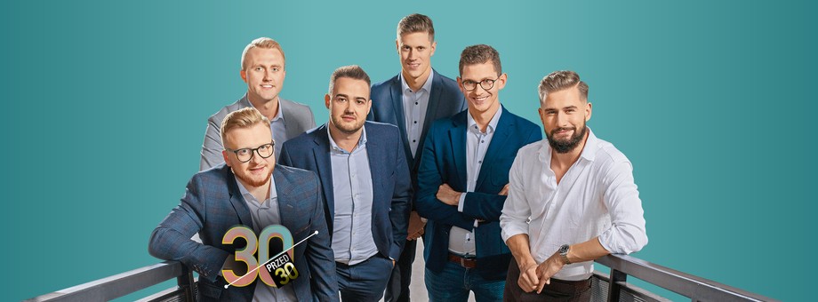 Od lewej: Sebastian Langa, Piotr Pełka, Radosław Kulesza, Dawid Leśniakiewicz, Damian Strzelczyk, Jakub Pawelski 