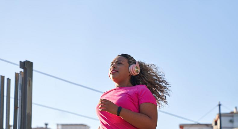 A stock image of a woman running. Gilbert tried all the typical approaches for losing weight, but nothing stuck.Javier Zayas Photography/Getty Images