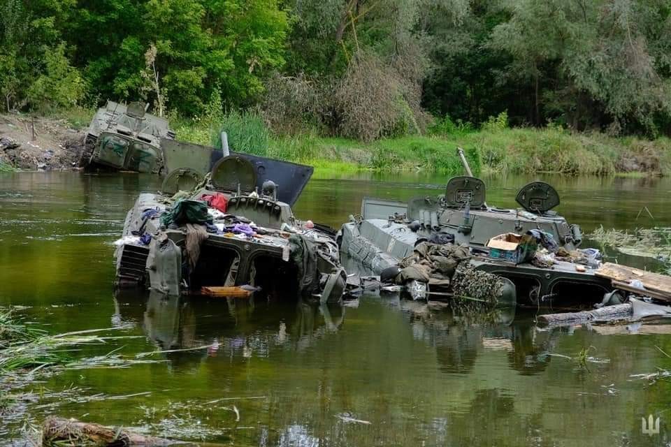 Sprzęt pozostawiony przez Rosjan