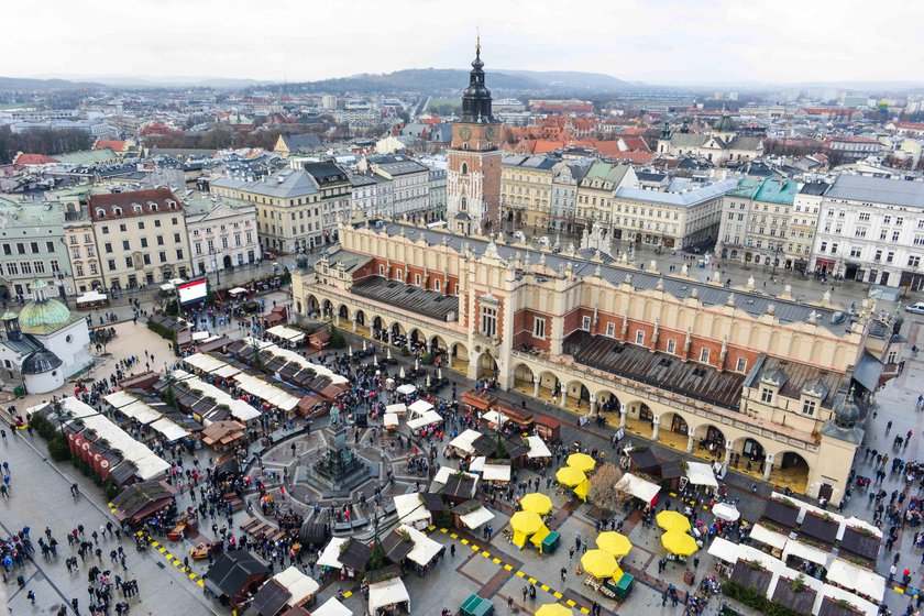 Targi Bożonarodzeniowe na krakowskim rynku