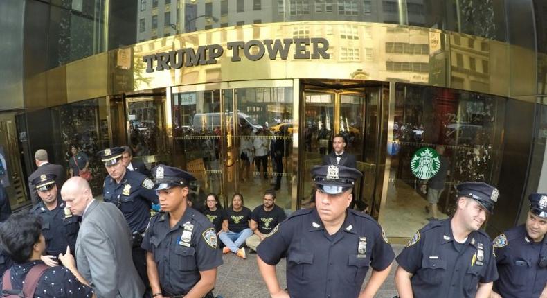 President-elect Donald Trump avoided reporters as he left Trump Tower for the first time in days