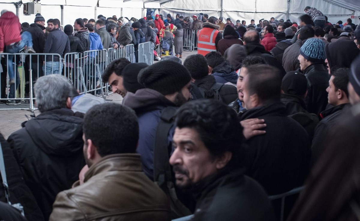 Ośrodek dla uchodźców Lageso w Berlinie