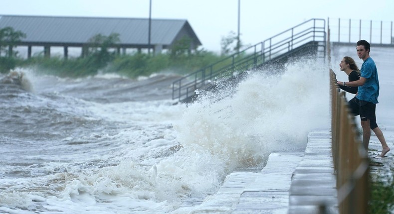 NBC News correspondent Shaquille Brewster was accosted by a man during a live shot in Mississippi covering Tropical Storm Ida.
