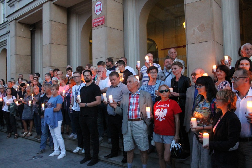 Protest w Kielcach