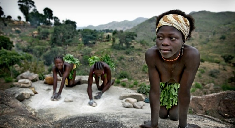 Koma people are one of the remaining naked tribes in Nigeria (Middle Africa)