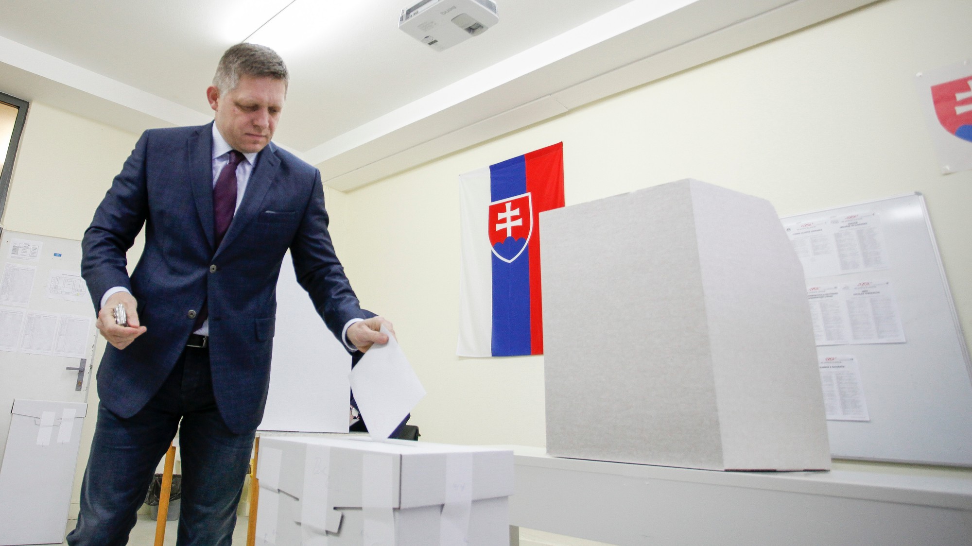 Robert Fico volí v parlamentných voľbách 2016