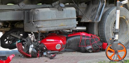 Tragiczna śmierć motocyklisty