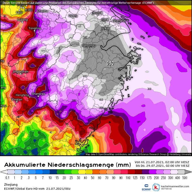 900 mm dažďa v Číne!