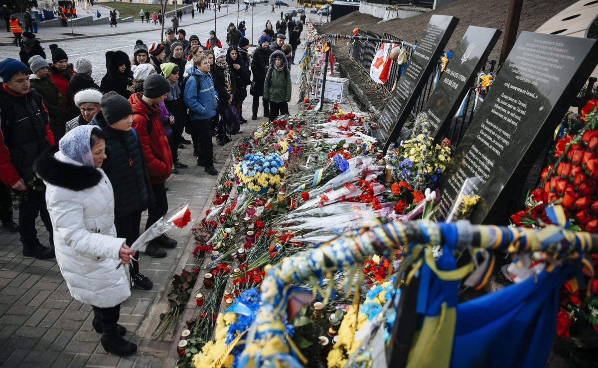 Ukraińcy obchodzą drugą roczniczę Majdanu