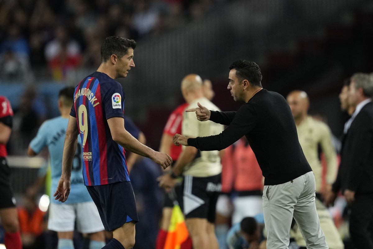 Xavi Hernandez i Robert Lewandowski