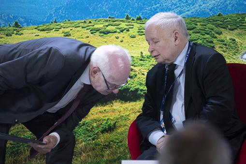 Debata z udziałem Jarosława Kaczyńskiego i Zdzisława Krasnodębskiego, Forum Ekonomiczne w Karpaczu, 7 września 2022 r.