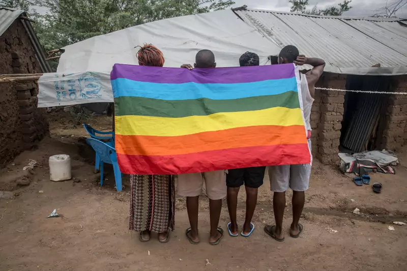 Wielu homoseksualistów z Ugandy zdecydowało się na ucieczkę z kraju. Na zdjęciu grupa osób LGBT w obozie dla uchodźców w Kenii (SOPA Images/Getty)