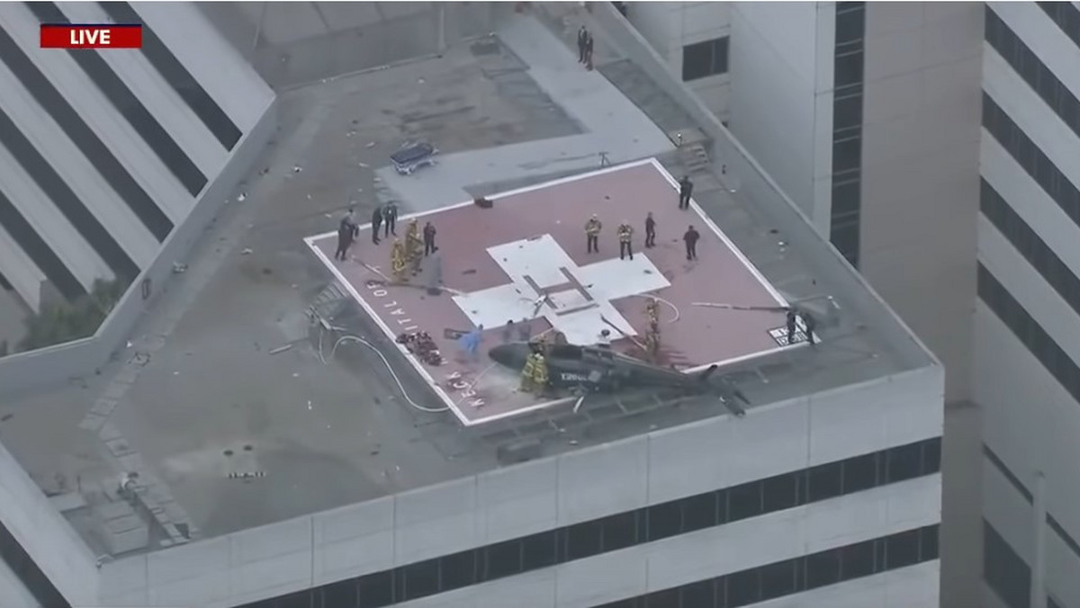 USA: katastrofa helikoptera na dachu szpitala