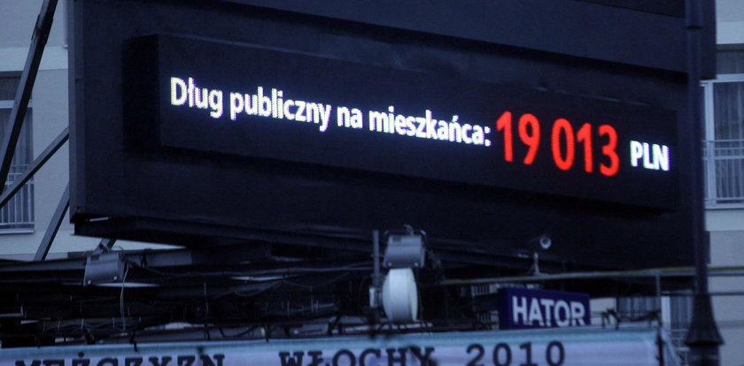 Dług publiczny przekroczył 1 bln zł, to rekord!