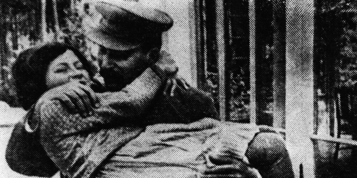 Józef Stalin z córką