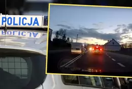 Jechał na "czołówkę" z radiowozem. Zachowanie policjantów zaskakuje [WIDEO]