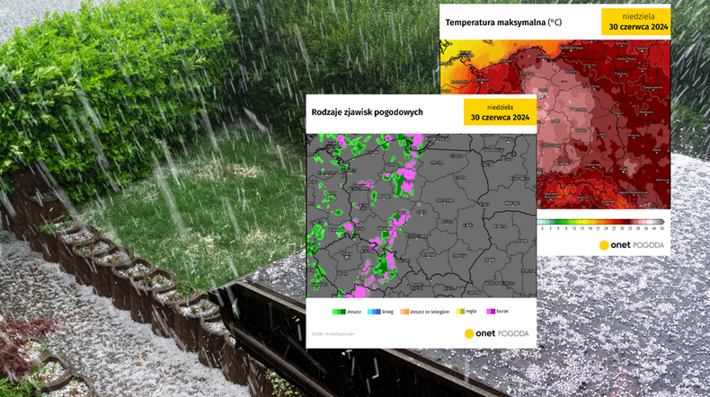 W niedzielę pogoda stanie się skrajnie niebezpieczna (screen: meteologix.com)