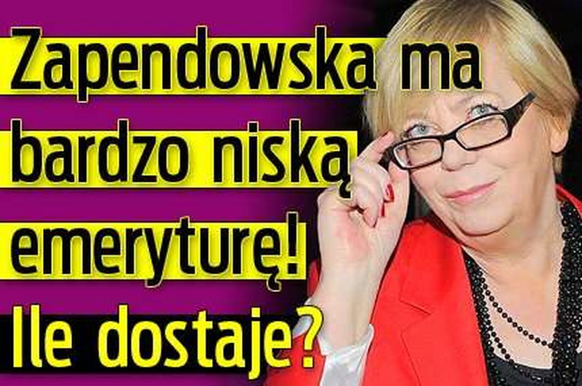 Zapendowska ma bardzo niską emeryturę! Ile dostaje?