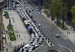 Gužva zbog udesa u Terazijskom tunelu