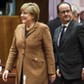 Angela Merkel i François Holland przemówienie parlament europejski