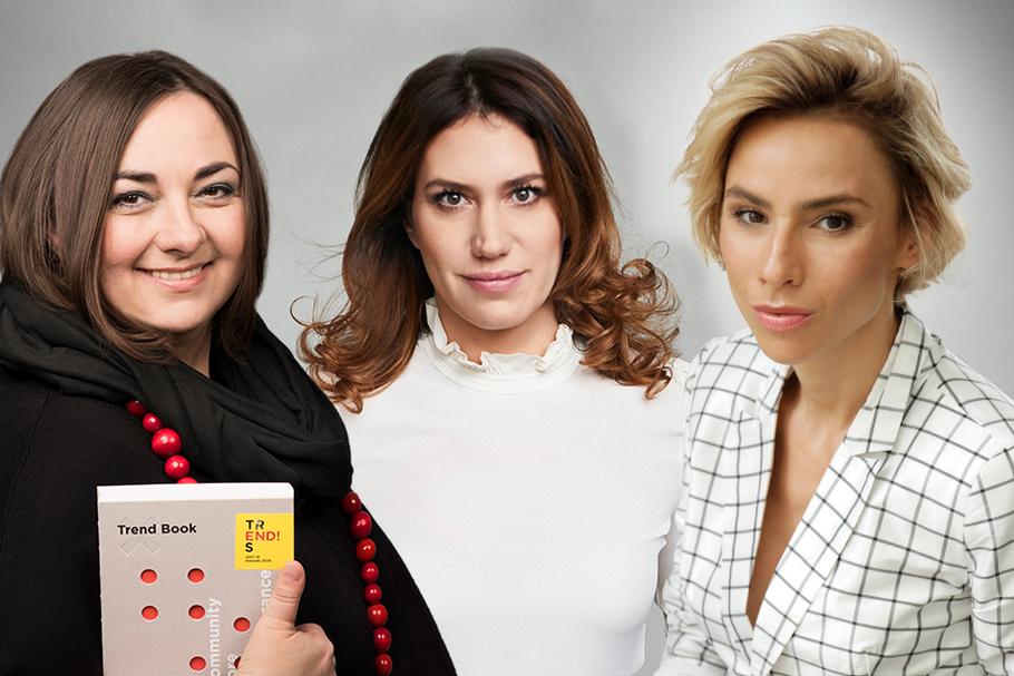 Od lewej: Zuzanna Skalska, analityczka trendów, Alicja Wysocka-Świtała, partnerka zarządzająca Clue PR oraz Ranita Sobańska, dyrektor kreatywna w firmie OTCF