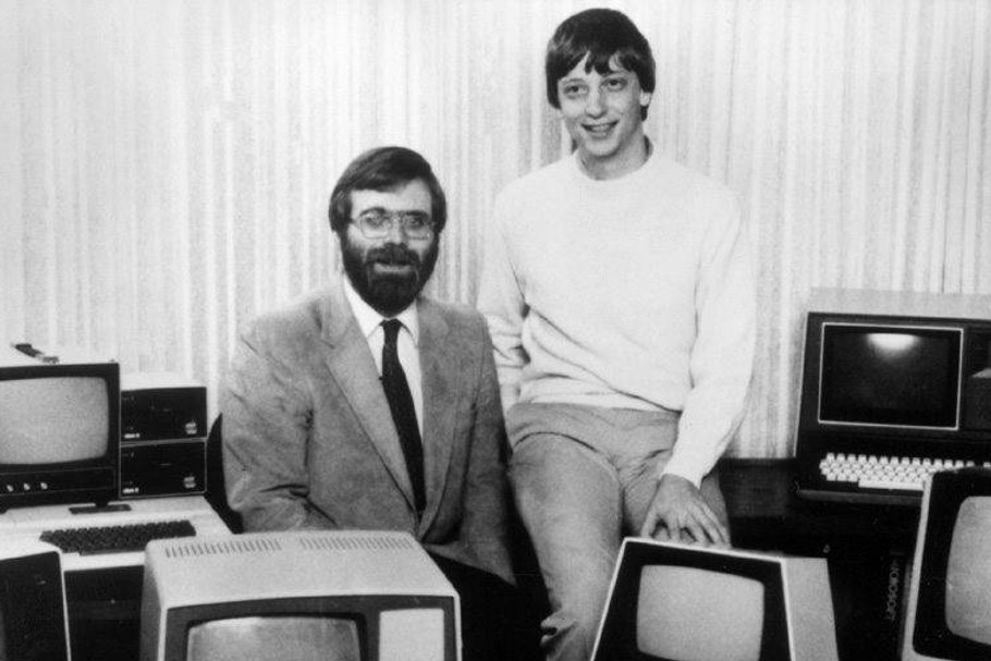 Paul Allen (z lewej) i Bill Gates w 1981 r.