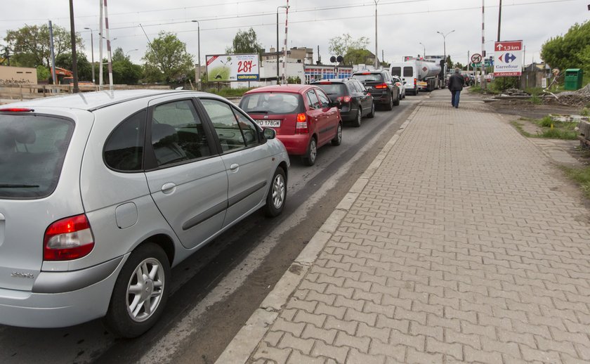 Korek na przejeździe kolejowym