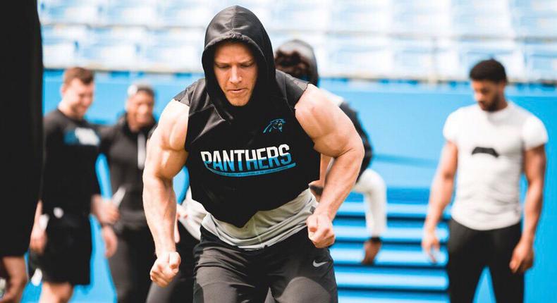 Christian McCaffrey's Jacked Arms Are Paying Off