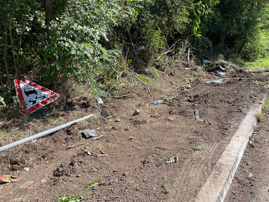 Mesto saobraćajne nesreće kod Ušća, Raška - Kraljevo