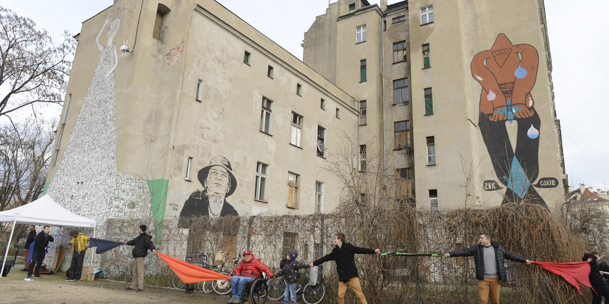 Aktywiści protestowali na Wyspie Słodowej