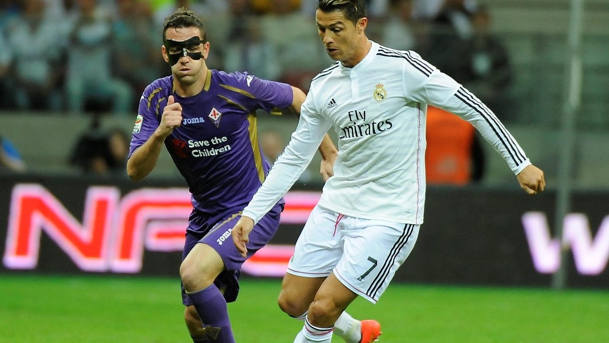 Gonzalo Rodriguez Cristiano Ronaldo Fiorentina Real Madryt piłka nożna Stadion Narodowy Warszawa