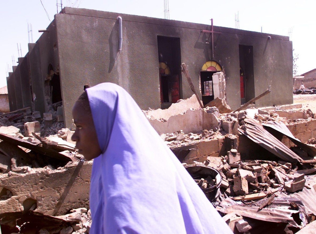 kościół zniszczony nigeria