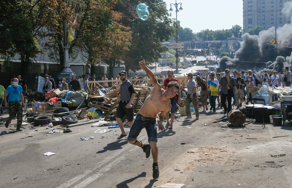 UKRAINE CRISIS PROTEST (Protest on Kiev's Independence Square)