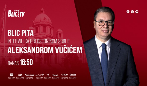 Vučić gost emisije "Blic pita"