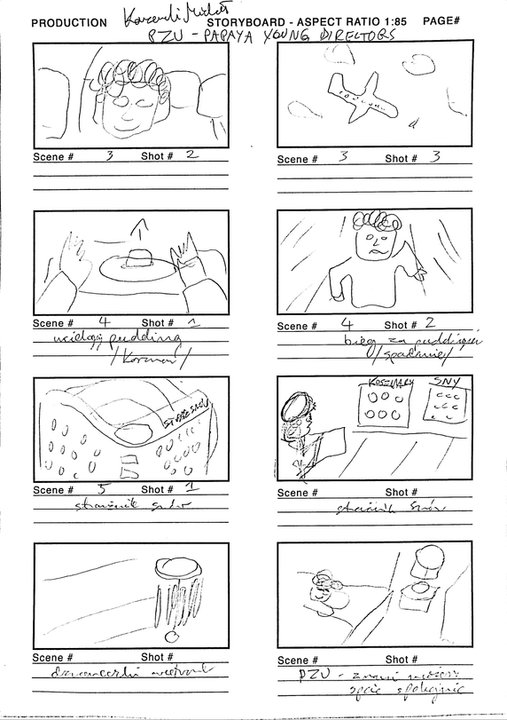 Storyboard do PZU Fabryka Snu