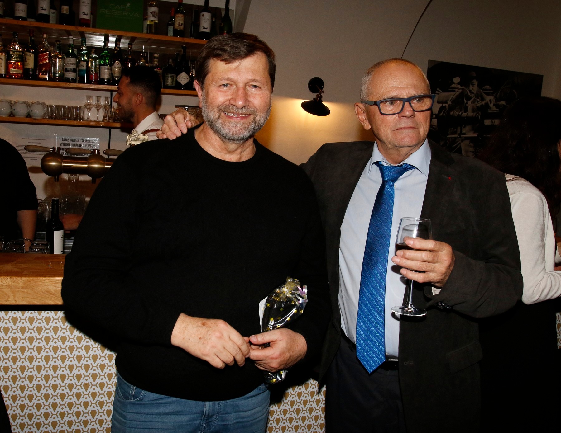 Herec Jan Hrušínský a Milan Kňažko.