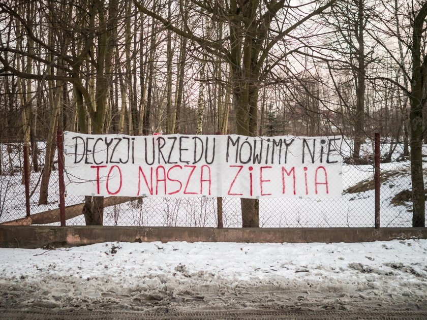 Protest mieszkańców osiedla Łagiewniki