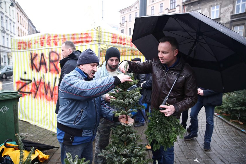 Prezydent Andrzej Duda kupił choinkę