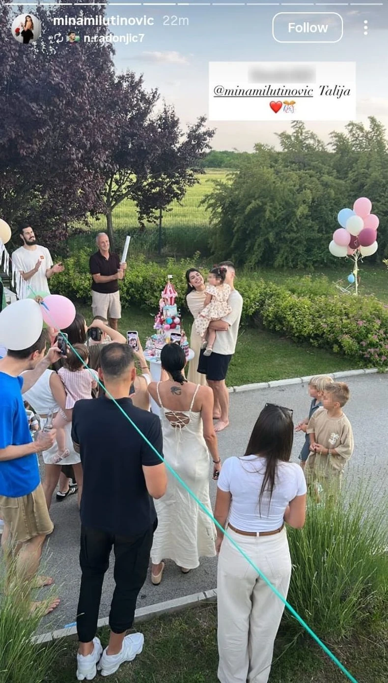 Drugi rođendan ćerke Nemanje Nedovića