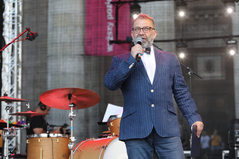 Koncert "Wybraliśmy Wolność". Na zdjęciu: Piotr Metz