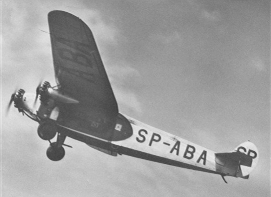 Fokker F-VII tuż po starcie