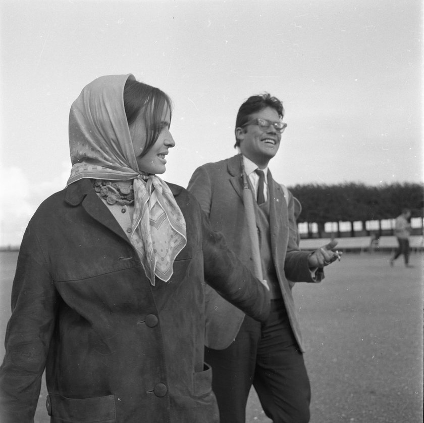 Zbigniew Cybulski z żoną Elżbietą Chwalibóg