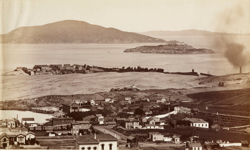Pogled na Alkatraz, fotografija snimljena 1873. godine