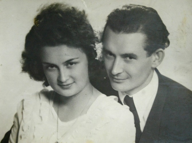 Jadwiga Kaczyńska i jej mąż Rajmund