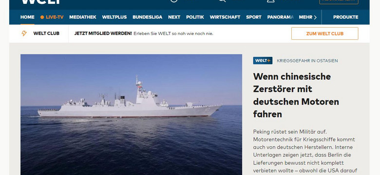 Roskomnadzor zablokował portal niemieckiego dziennika "Welt"