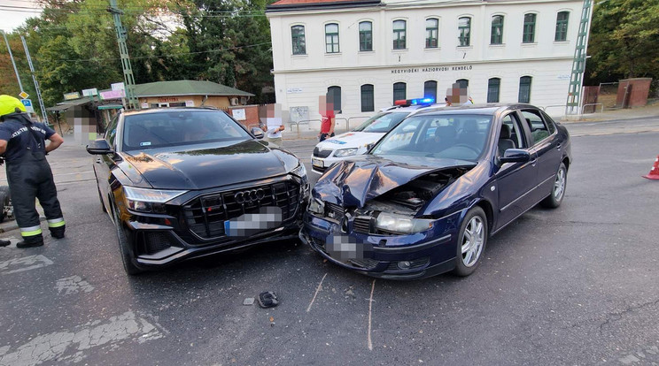 36 órán belül két baleset is történt a János kórháznál /Fotó: Baleset-info