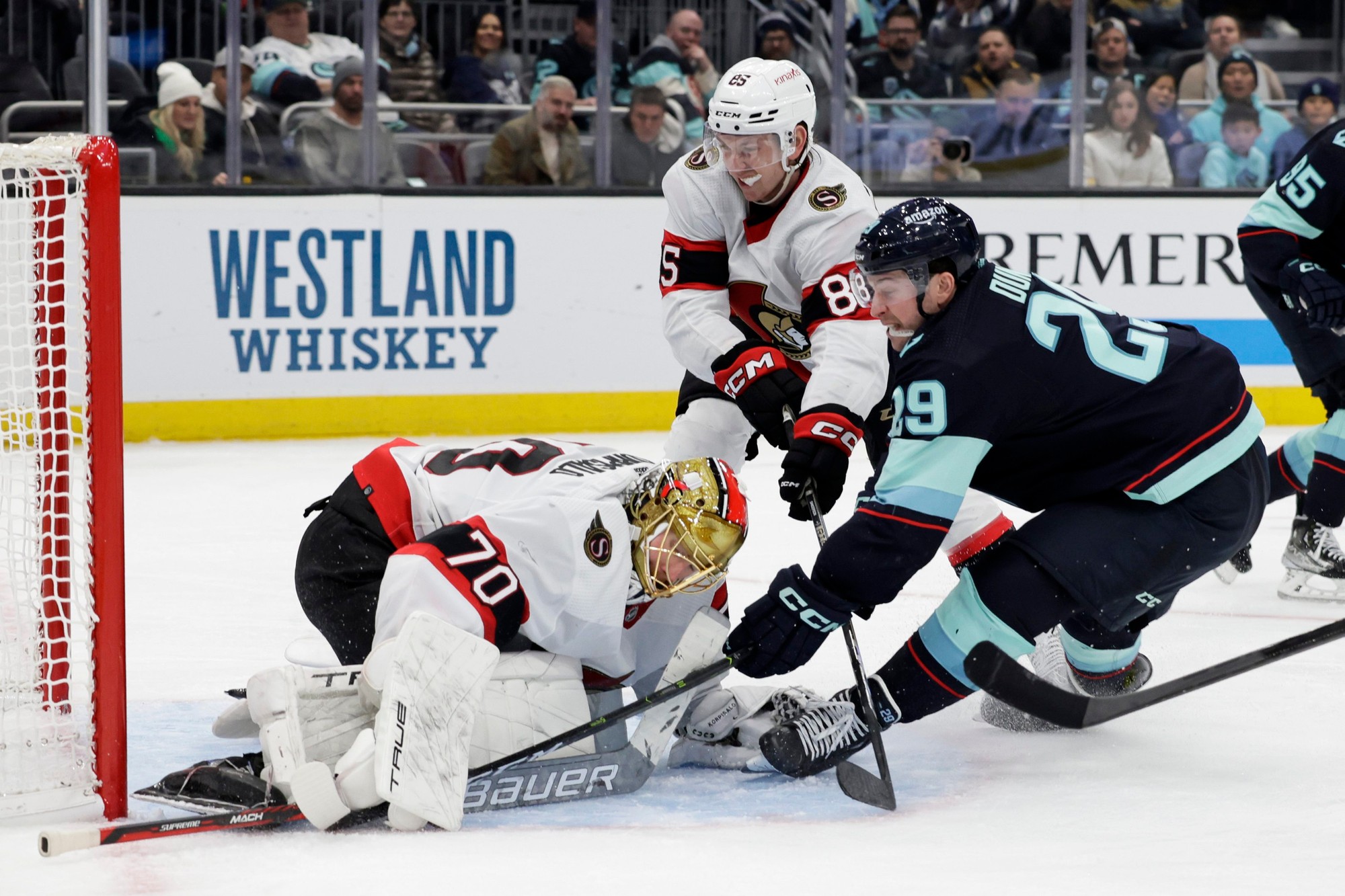 Zápas NHL: Seattle Kraken - Ottawa Senators.