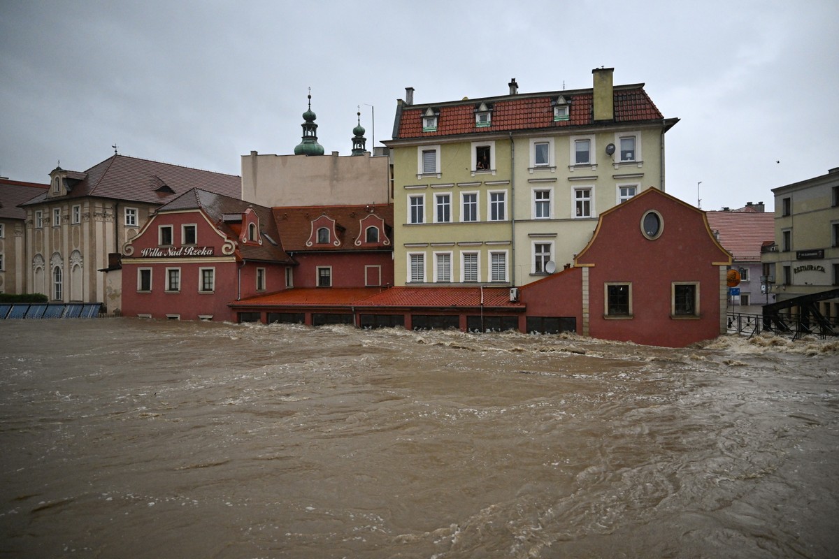 Kłodzko. Zalane centrum miasta, 15.09.2024.